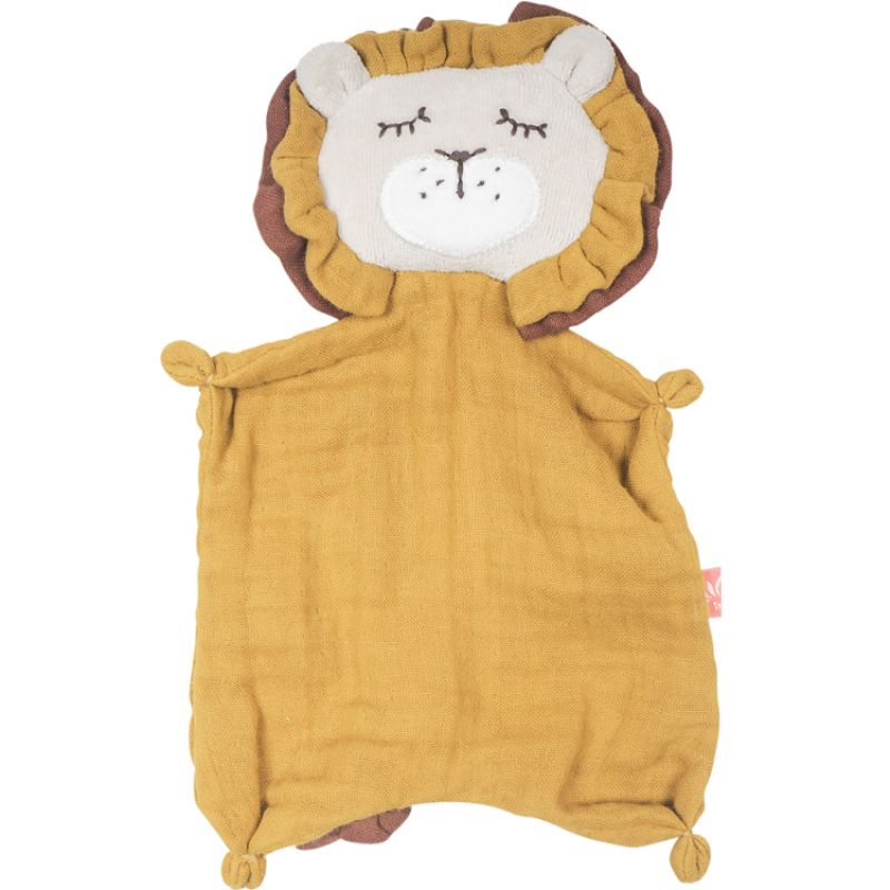 Doudou plat Lion (25,5 cm) Kikadu