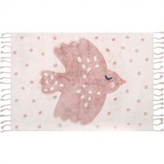 Tapis lavable rectangulaire oiseau Birdy (100 x 150 cm) - Nattiot