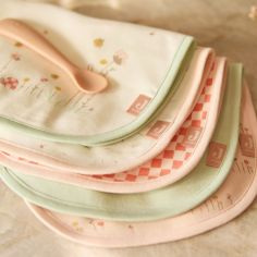 Lot de 5 bavoirs imperméables Pretty Picnic
