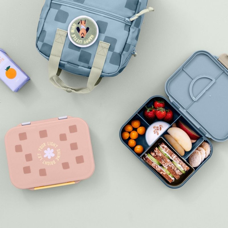 Boîte à gouter Bento Pattern Party rose et lilas Lässig Ambiance 5