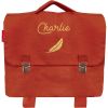 Cartable A4 maternelle terracotta (personnalisable)  par Les Griottes