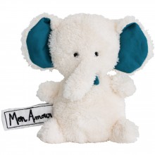 Mini peluche éléphant Mon Amour (17 cm)  par Les P'tites Douceurs