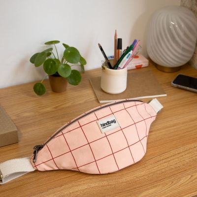 Sac banane Olivia Le Carnet Rose-Rouge