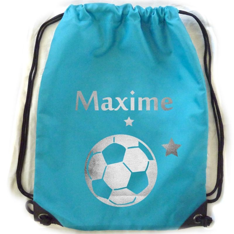 Sac à dos souple bleu (personnalisable) Les Griottes