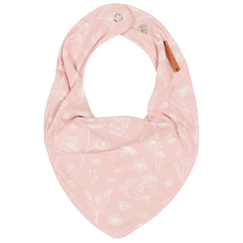 Bavoir bandana Wild Flowers pink Little Dutch
