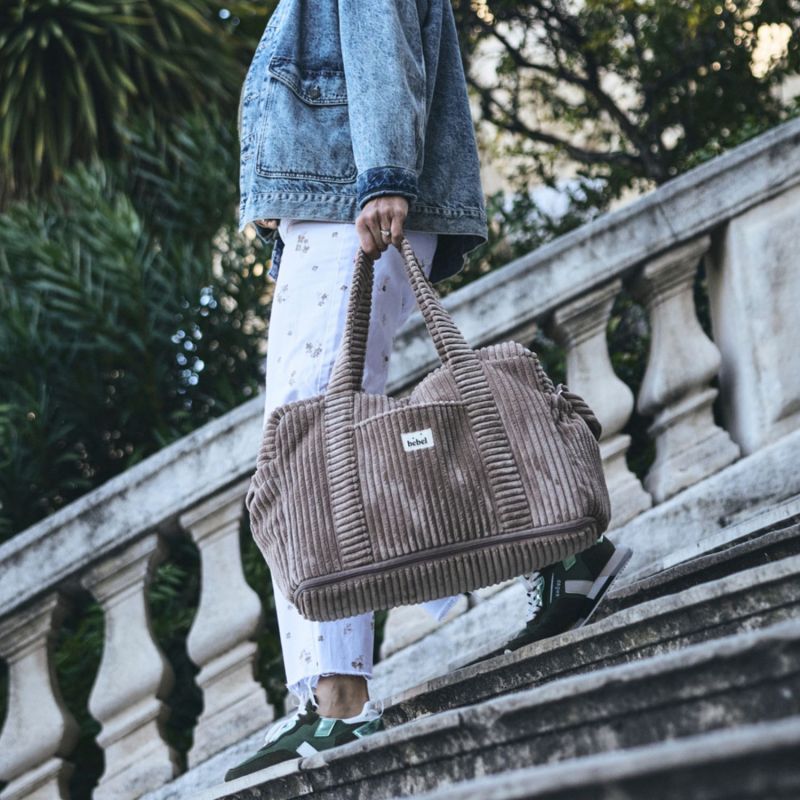 Sac à langer 24/48h Capsule velours Toffee BEBEL Ambiance 2