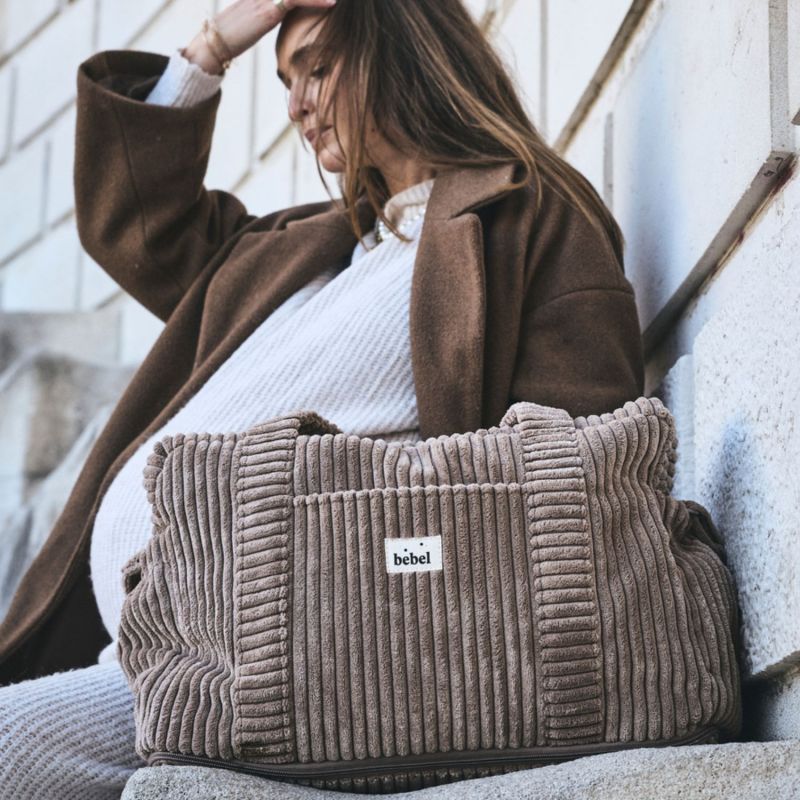 Sac à langer 24/48h Capsule velours Toffee BEBEL Ambiance 4