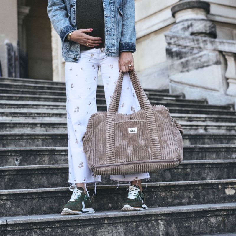 Sac à langer 24/48h Capsule velours Toffee BEBEL Ambiance 7