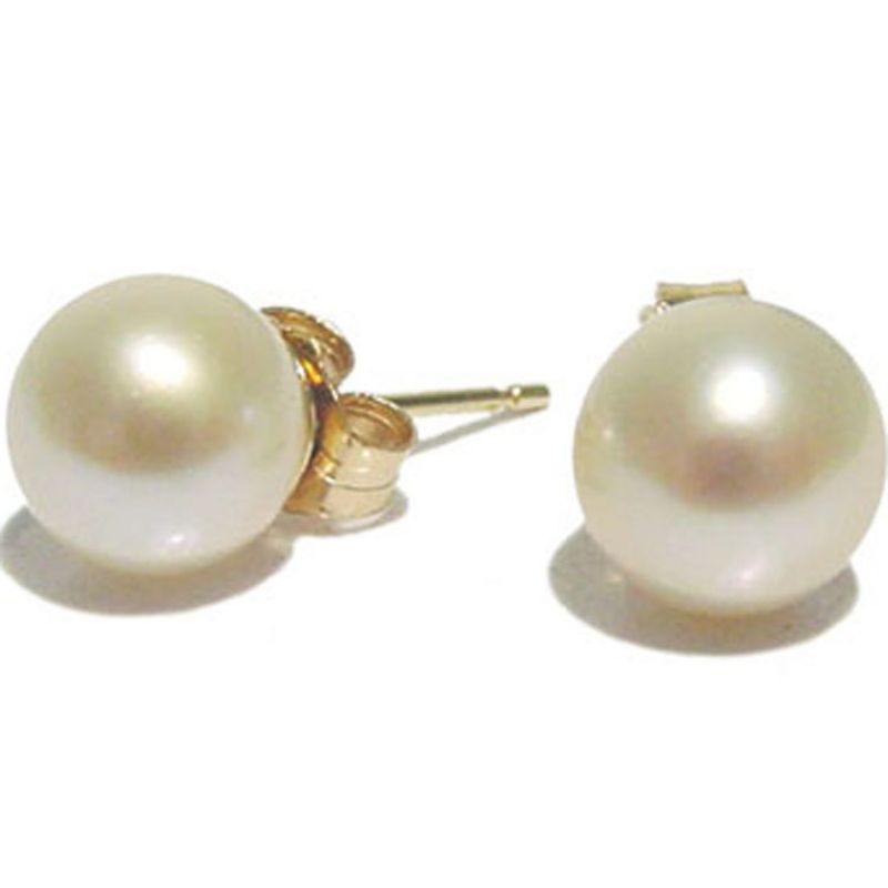 Boucles d'oreilles Perle de culture 6 mm (or jaune 750°) Baby bijoux