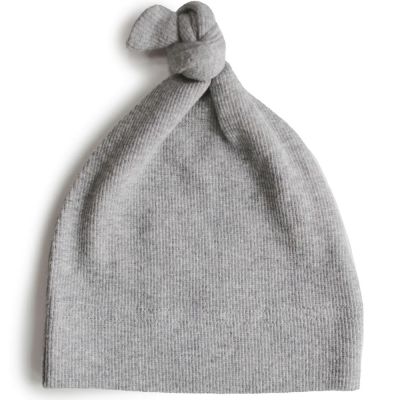 bonnet de naissance gray melange