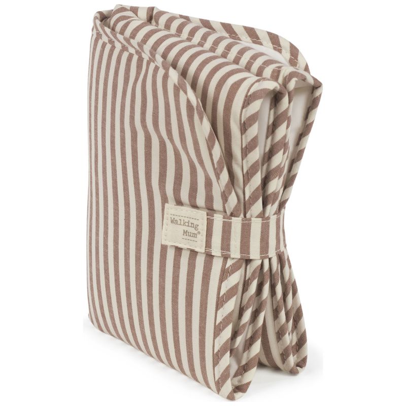 Tapis à langer Praliné Rayures Moka Walking Mum Produit 3