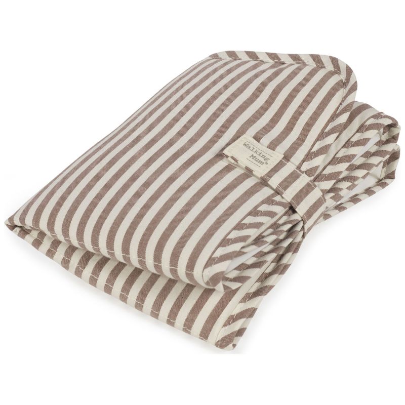 Tapis à langer Praliné Rayures Moka Walking Mum Produit 4