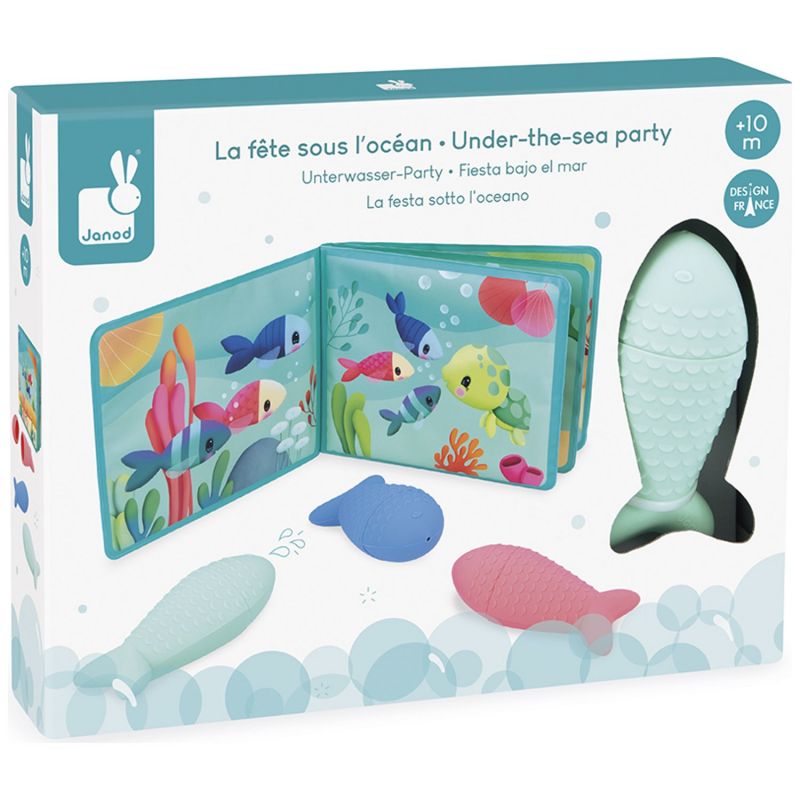 Livre de bain La fête sous l'océan (4 pièces) Janod Packaging 8