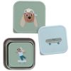 Lot de 3 boîtes à goûter inox Tiny Team Chien Lässig Produit 4