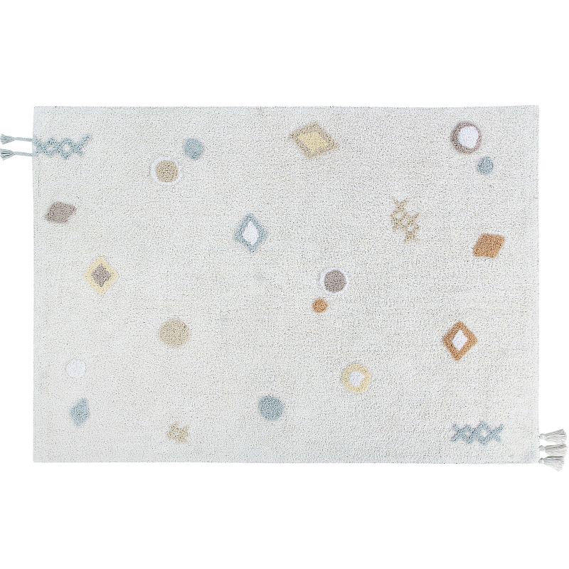Tapis en coton lavable Kim gris (140 x 200 cm) Lorena Canals