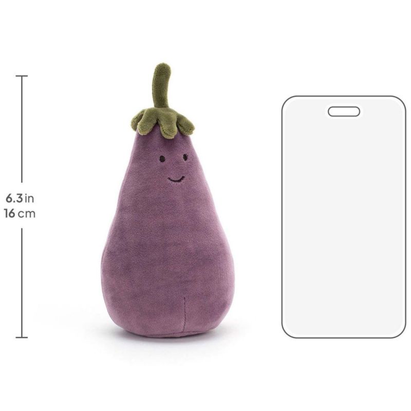 Peluche Vivacious Vegetables Aubergine (17 cm) Jellycat Produit 3