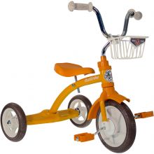 Tricycle Super Lucy avec panier avant 10'' orange  par Italtrike