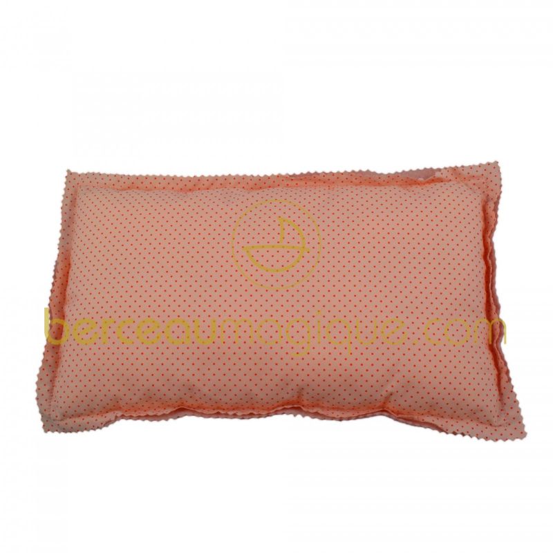 Coussin rectangulaire rose Trousselier