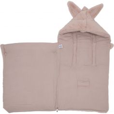 Nid d'ange passe sangle angora et gaze de coton Pétale (0-6 mois)