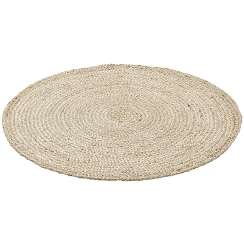 Tapis rond en jute nature (110 cm) Kids Depot