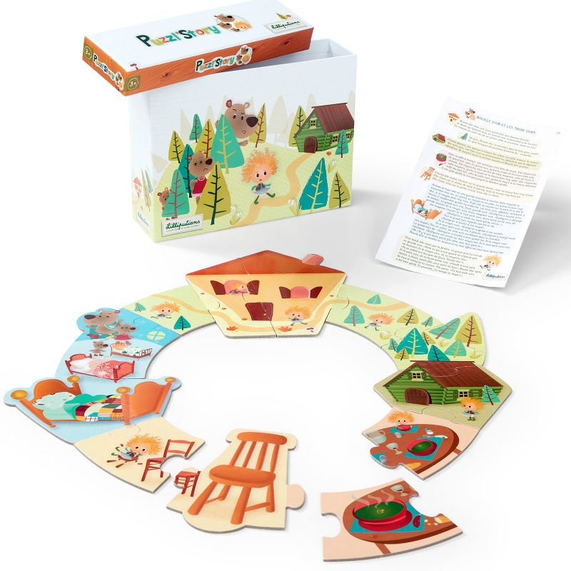 Puzzle story Boucle d'or (14 pièces) Lilliputiens