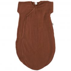 Gigoteuse d'été forme kimono double gaze toffee (6-18 mois) - BB & Co