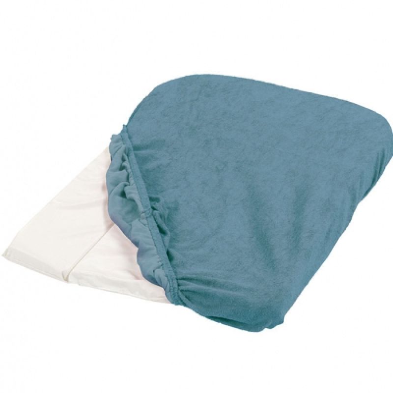 Lot de 2 housses de matelas à langer bleu céladon (75 x 50 cm) Tinéo