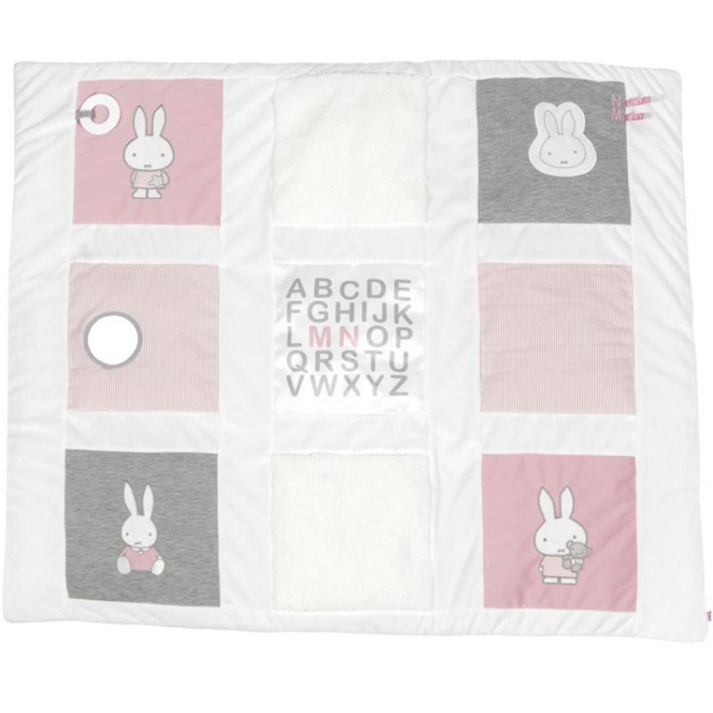 Tapis d'éveil Miffy rose velours Pioupiou et Merveilles