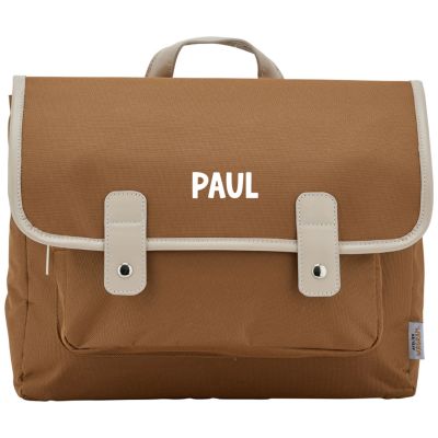 Cartable A4 maternelle Marron personnalisable (33 cm)