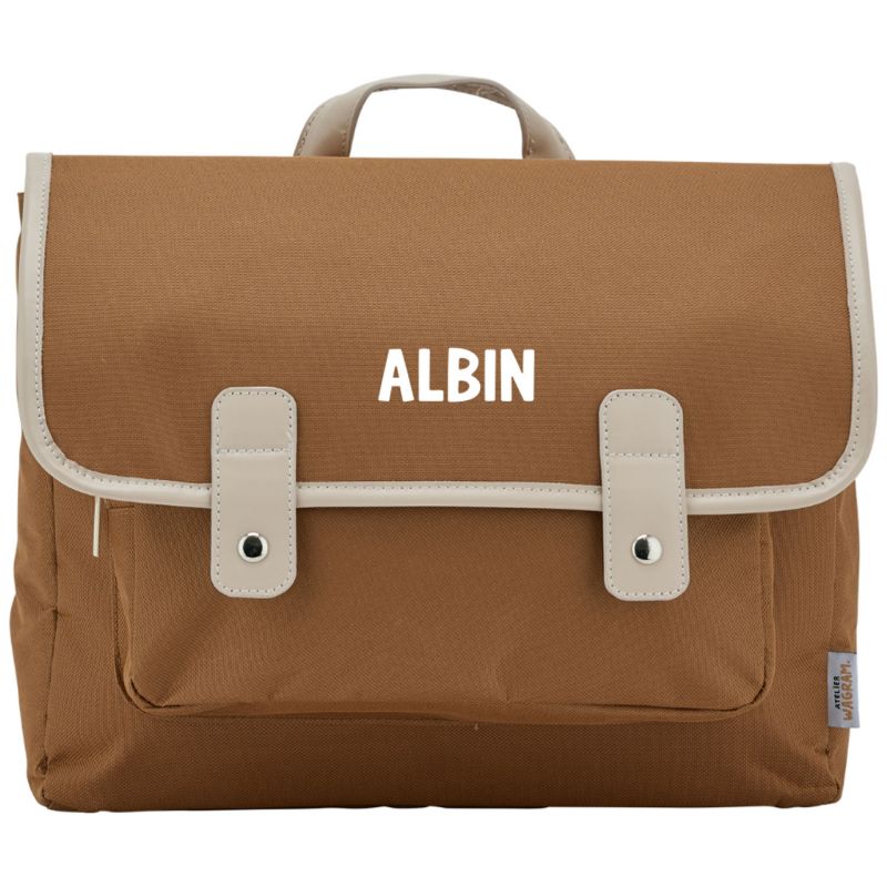 Cartable A4 maternelle Marron personnalisable (33 cm) Atelier Wagram Produit 3