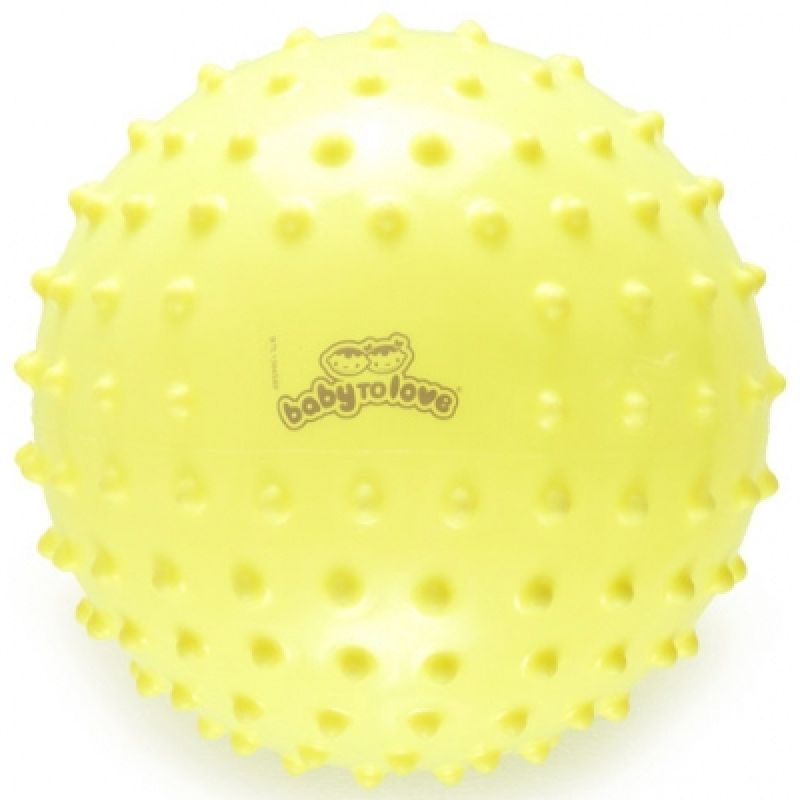 Balle tactile fluo jaune Baby to Love