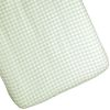 Drap housse percale de coton Vichy Vert Aqua (50 x 83 cm) Kadolis Produit 1