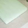 Drap housse percale de coton Vichy Vert Aqua (50 x 83 cm) Kadolis Ambiance 2