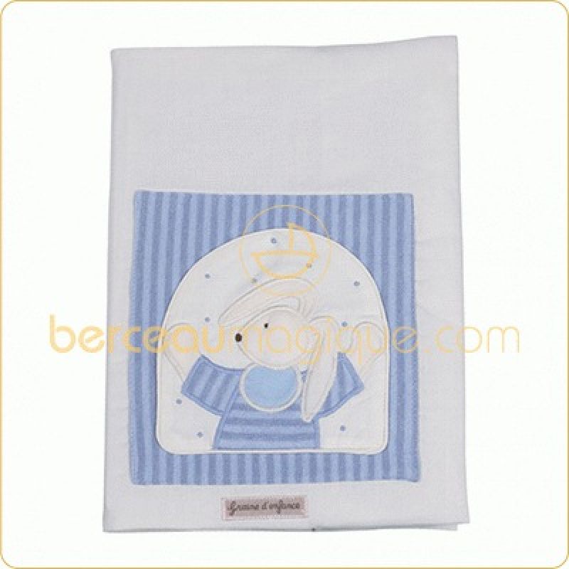 Livre de naissance Lapin ciel (Sans broderie) Moulin Roty