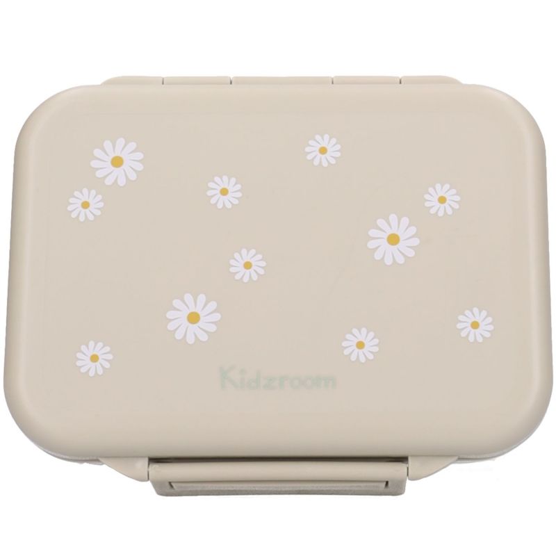 Lunch box inox 2 compartiments Pâquerettes sable Kidzroom Produit 1