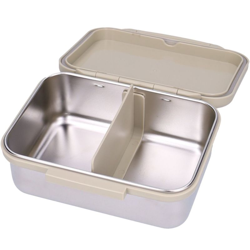 Lunch box inox 2 compartiments Pâquerettes sable Kidzroom Produit 2