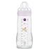Biberon Easy Active 2ème âge Decor Lilas - Tétine débit X (330ml) - MAM Biberon Easy Active 2ème âge Decor Lilas - Tétine débit X (330ml) - MAM