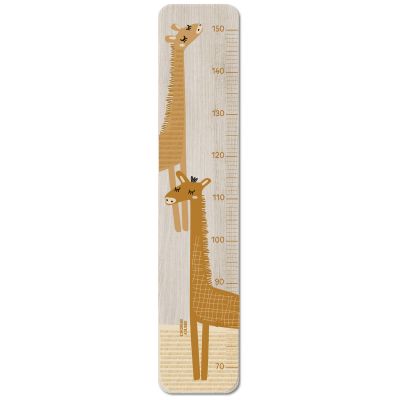 Toise en bois girafes Isidore Caramel Charlie et Suzie
