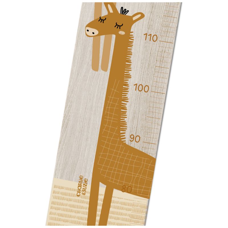 Toise en bois girafes Isidore Caramel Charlie et Suzie Produit 3
