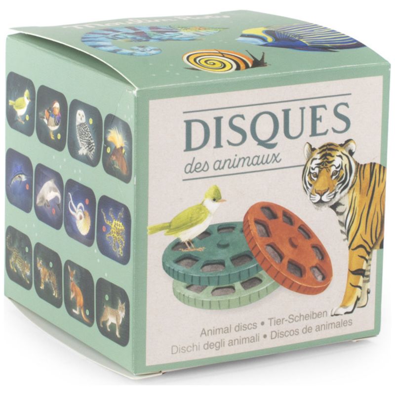 Boîte de 3 disques pour projecteur Tout autour du monde Moulin Roty Packaging 3