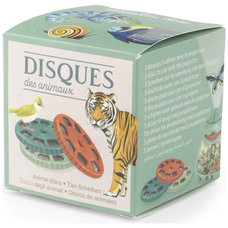 Boîte de 3 disques pour projecteur Tout autour du monde Moulin Roty Packaging 5