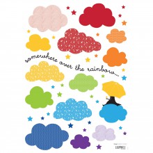 Stickers A3 over the clouds by Sophie Cordier (29,7 x 42 cm)  par Lilipinso