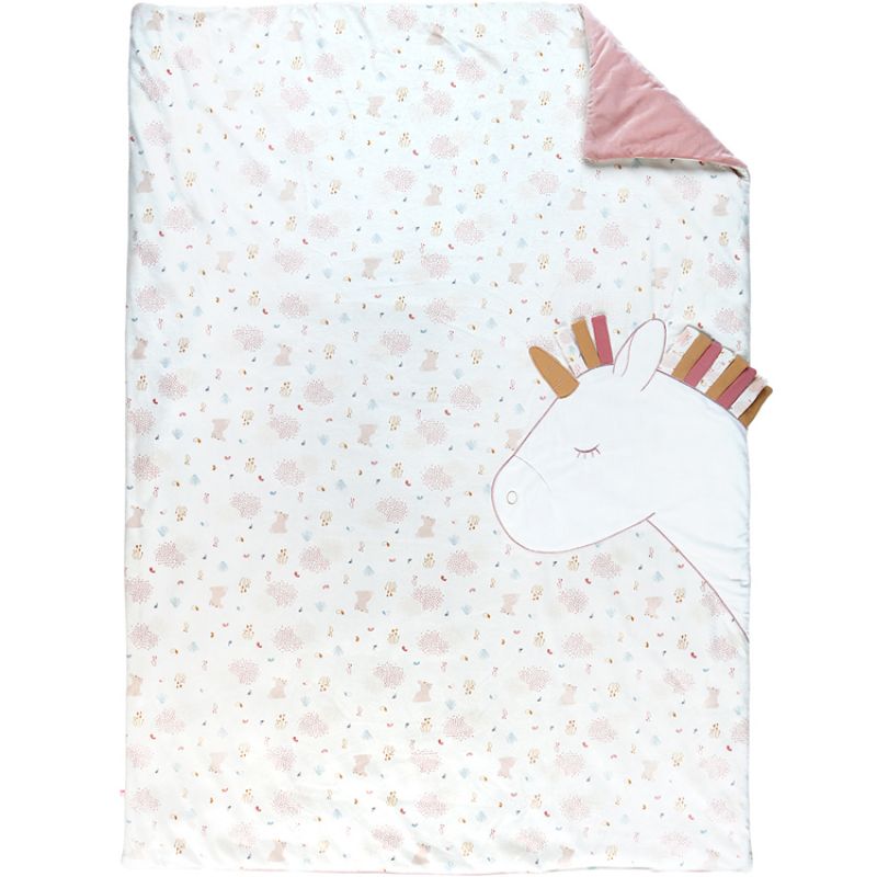 Couverture en veloudoux Lina et Joy (100 x 140 cm) Noukie's