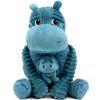 Peluche Bibou l'hippopotame maman et bébé Bleu (27 cm) Les Déglingos Produit 5