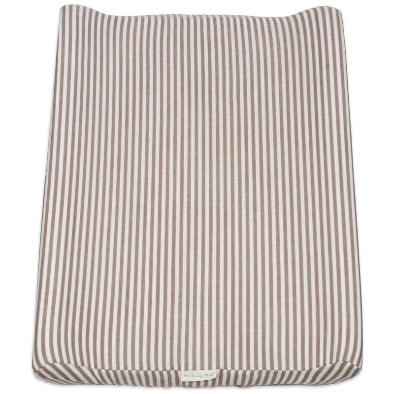 Matelas à langer avec housse Home Praliné Rayures Moka Walking Mum Produit 3