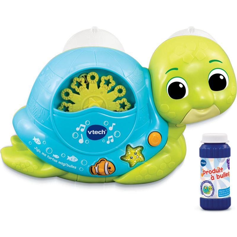 Jouet de bain Juju ma tortue magi bulles VTech