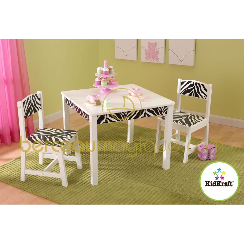 Ensemble table et 2 chaises Fun and Funky KidKraft