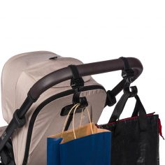 Lot de 2 crochets 360° pour poussette