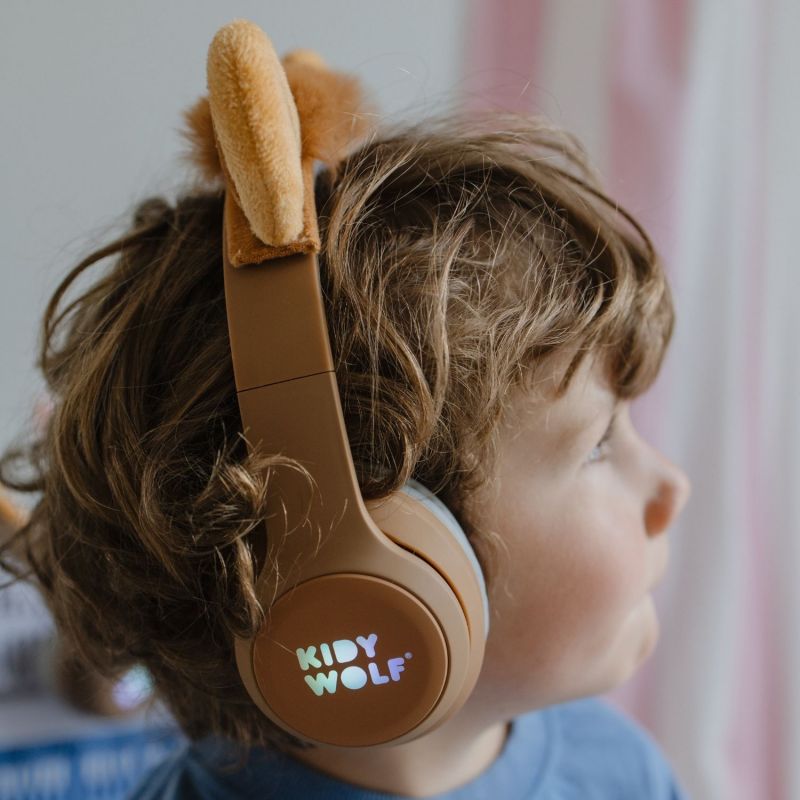 Casque Audio Bluetooth KIDYEARS Lion oreilles aimantées  KIDYWOLF Ambiance 5