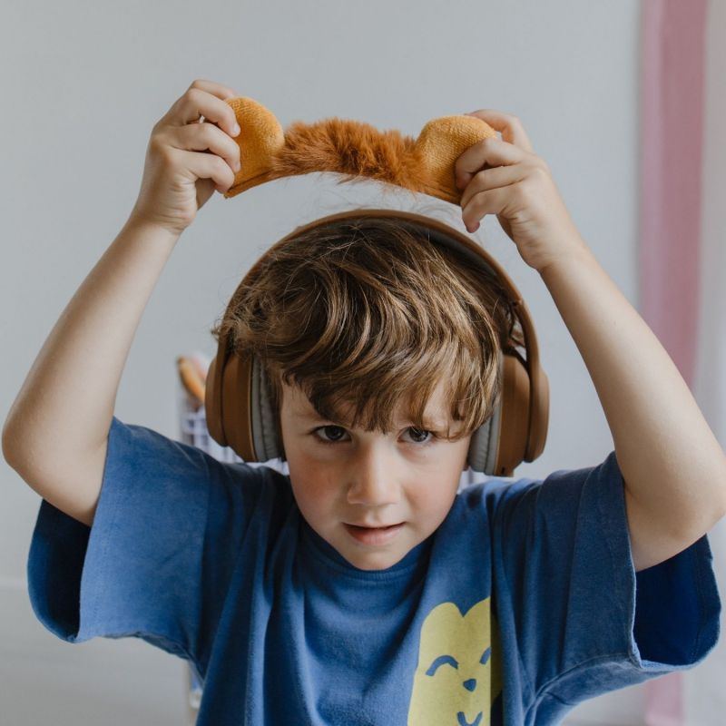 Casque Audio Bluetooth KIDYEARS Lion oreilles aimantées  KIDYWOLF Ambiance 7